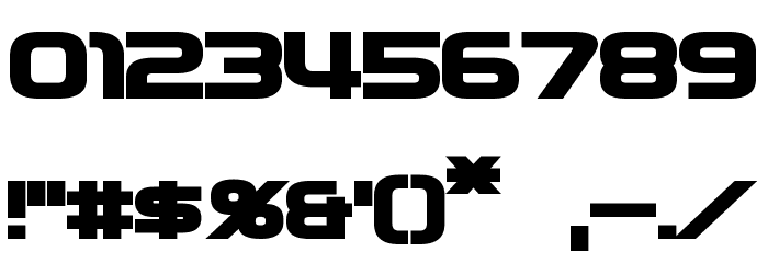 Zebulon Bold Font OTHER CHARS