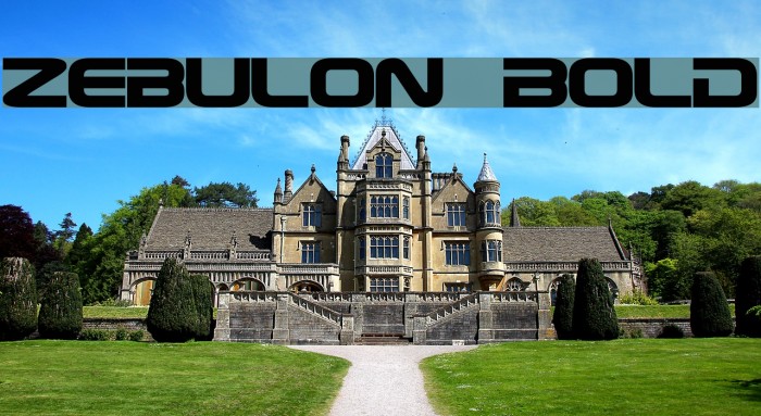 Zebulon Bold Font examples