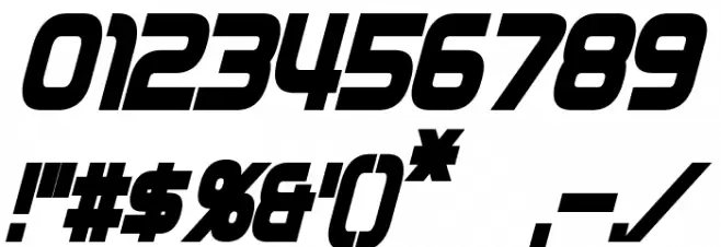 Zebulon Condensed Bold Italic