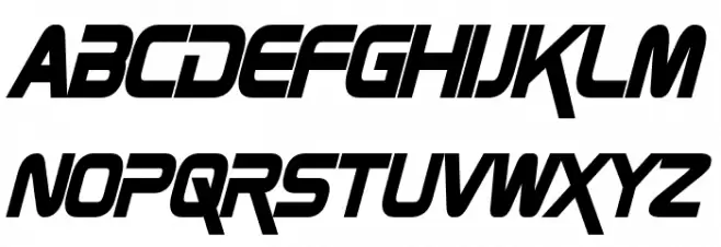 Zebulon Condensed Bold Italic خط أحرف صغيرة