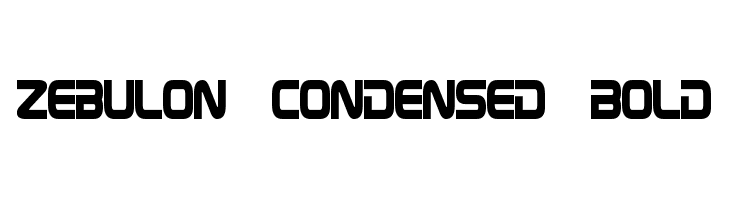 Zebulon Condensed Bold  les polices de caractères gratuit tlcharger