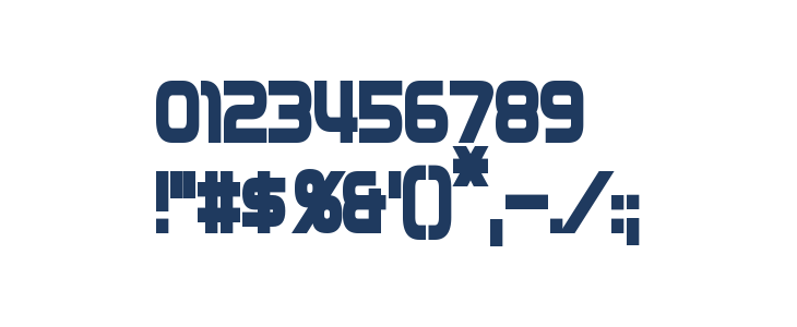 Zebulon Condensed Bold Other Characters
