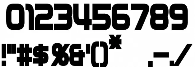 Zebulon Condensed Bold Font OTHER CHARS