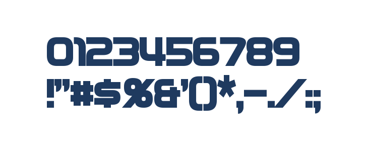 Zebulon Condensed Bold Other Characters