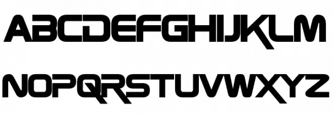 Zebulon Condensed Bold Font LOWERCASE