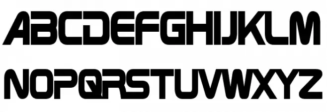 Zebulon Condensed Bold フォント 大文字