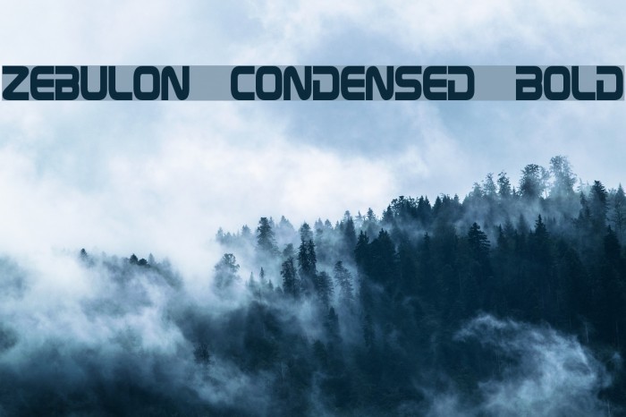Zebulon Condensed Bold Example 1