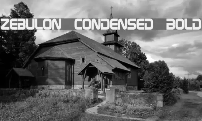 Zebulon Condensed Bold Font examples