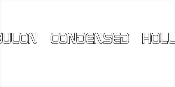 Zebulon Condensed Hollow Logo