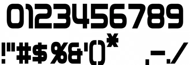 Zebulon Condensed Font OTHER CHARS