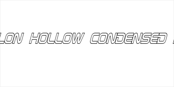 Zebulon Hollow Condensed Italic Logo