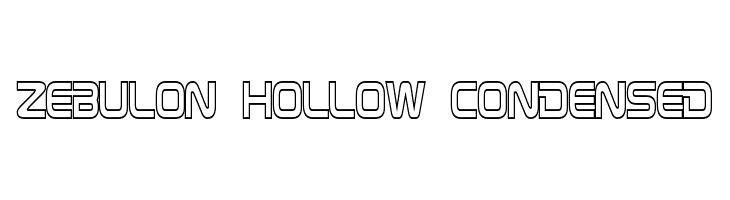 Zebulon Hollow Condensed Font