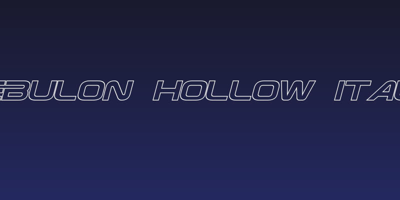 Zebulon Hollow Italic Social Header