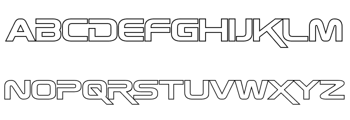 Zebulon Hollow Font LOWERCASE