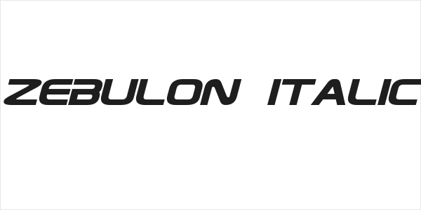 Zebulon Italic Logo