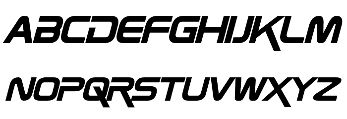 ZebulonCondensed Italic Font LOWERCASE