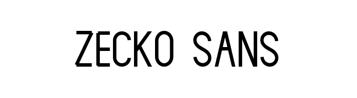 Zecko Sans  免费字体下载