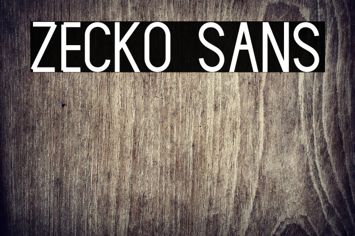 Zecko Sans Example 1