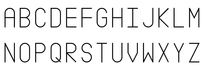 Zector Font LOWERCASE
