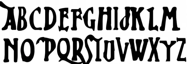 Zed Leppelin Font Litere mari