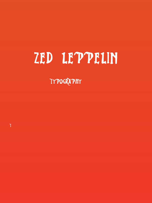 Zed Leppelin Poster