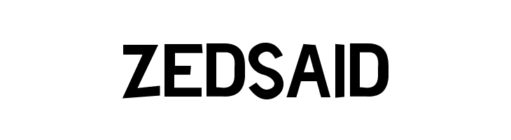 Zed Said  Frei Schriftart Herunterladen