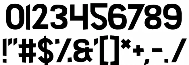 Zed Said Font OTHER CHARS