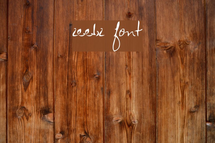 Zeebz Font examples
