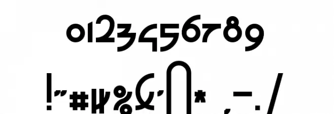 Zefir Bold Font OTHER CHARS