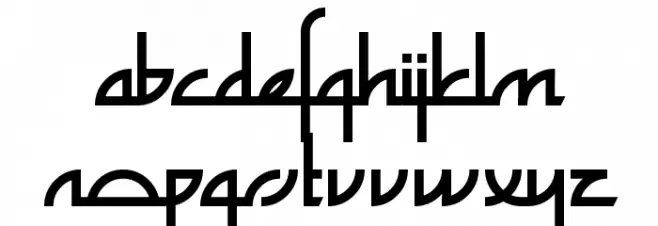 Zefir Bold Font LOWERCASE