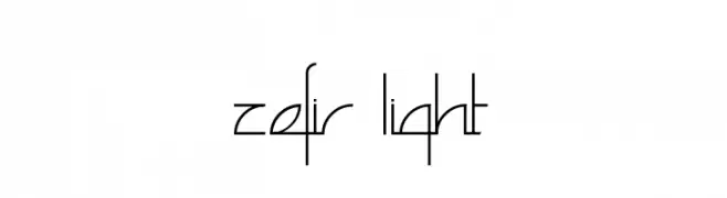 Zefir Light  baixar fontes gratis