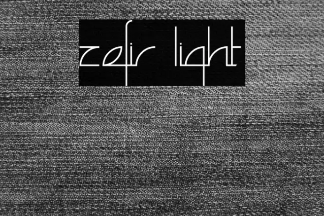 Zefir Light Font examples