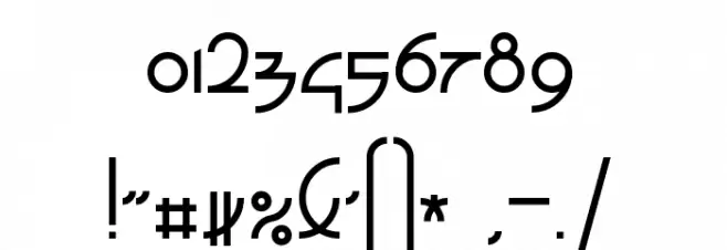 Zefir Font OTHER CHARS