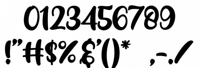 Zegirats Font OTHER CHARS