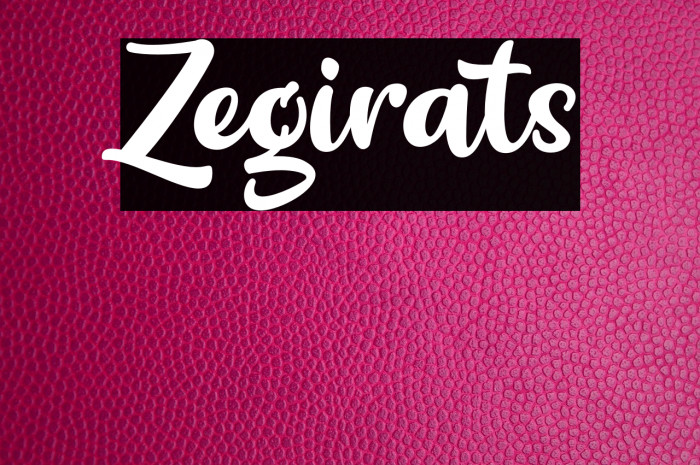Zegirats Example 1