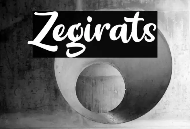 Zegirats Font examples