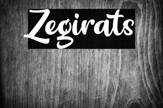 Zegirats Font examples