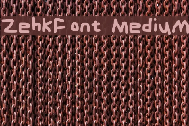 ZehkFont Medium Example 1