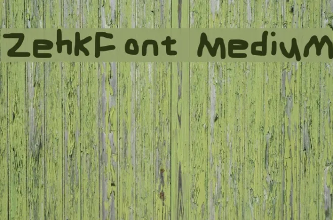 ZehkFont Medium Example 2