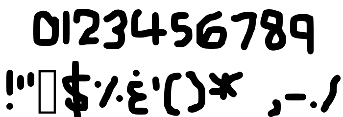 Zehk's Handwriting Medium Font OTHER CHARS