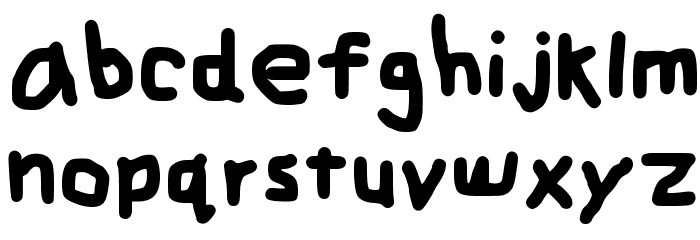 Zehk's Handwriting Medium Font LOWERCASE