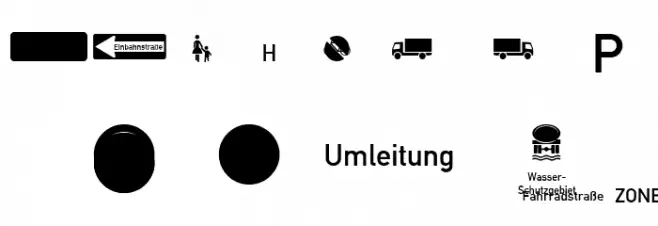Zeichen Dreihundert फ़ॉन्ट अपरकेस