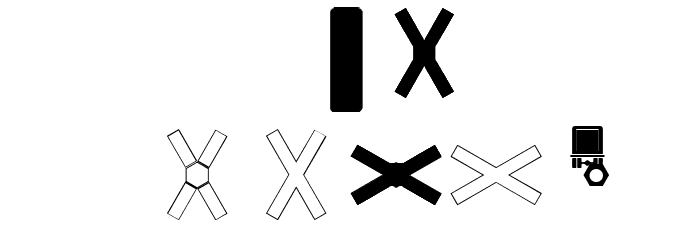 Zeichen Dreihundert Font LOWERCASE