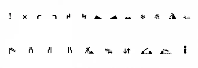Zeichen Hundert Schriftart Groß