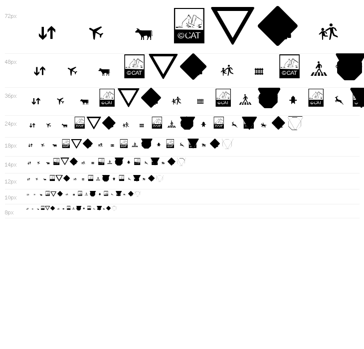 Zeichen Hundert Waterfall