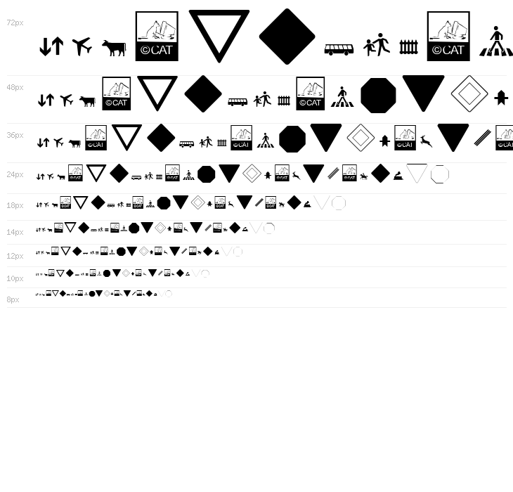 Zeichen Hundert Waterfall