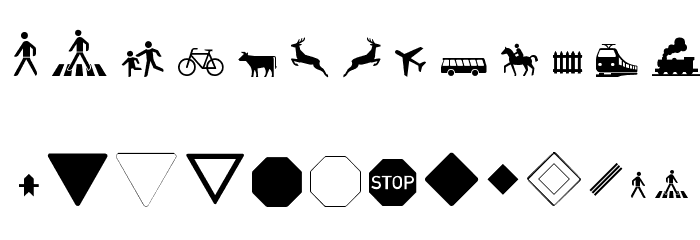 Zeichen Hundert Font LOWERCASE