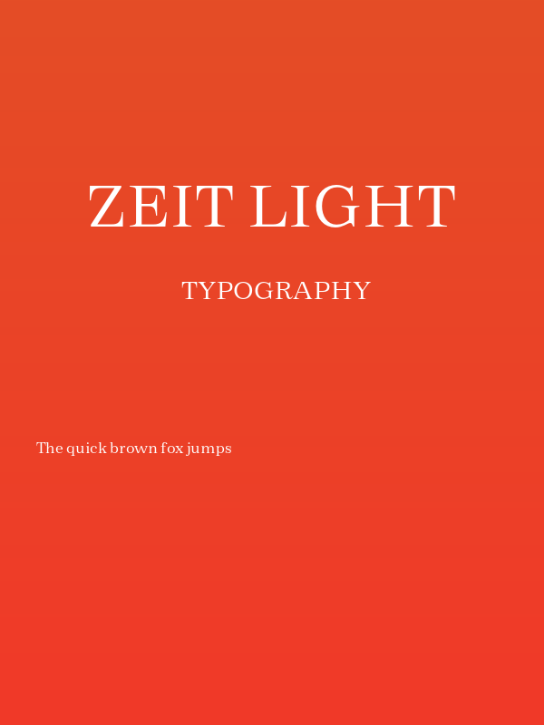 Zeit Light Poster