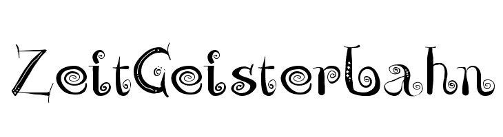 ZeitGeisterbahn  免费字体下载