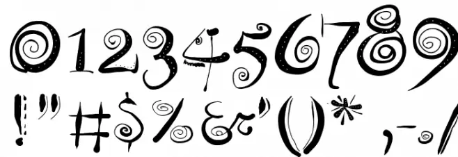 ZeitGeisterbahn Font OTHER CHARS